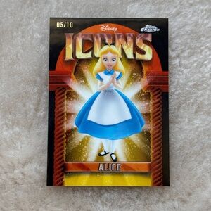 2025 Topps Chrome Disney Icons Alice In Wonderland Black 05/10 DI-17
